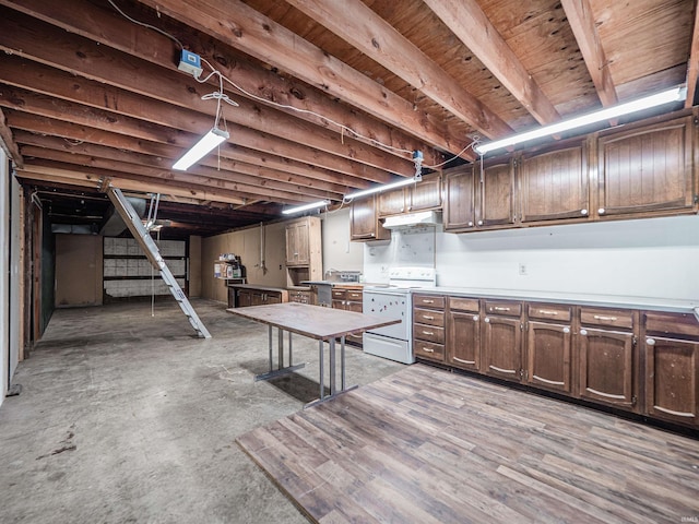 8901 Vienna Rd, Evansville, IN 47720 - basement with stairs