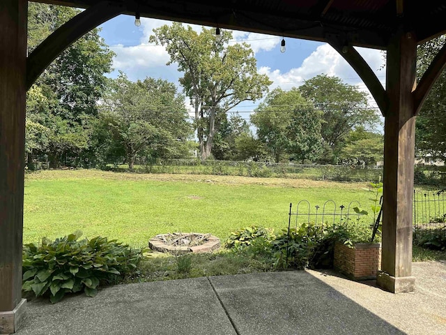 6065 Gladden Dr, Indianapolis, IN 46220 - view of yard with fence and a patio