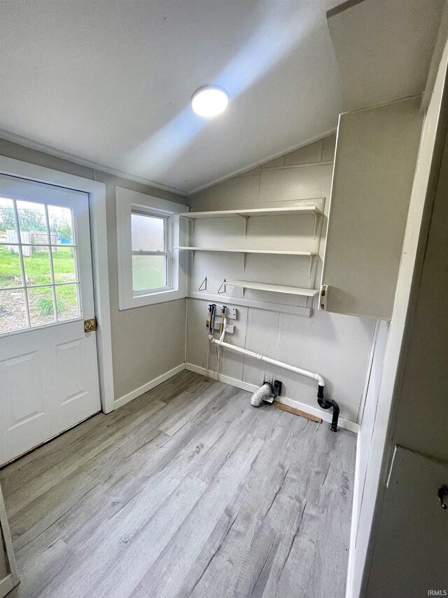 318 W 10th St, Bicknell, IN 47512 - washroom with wood finished floors and baseboards