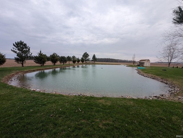 view of water feature