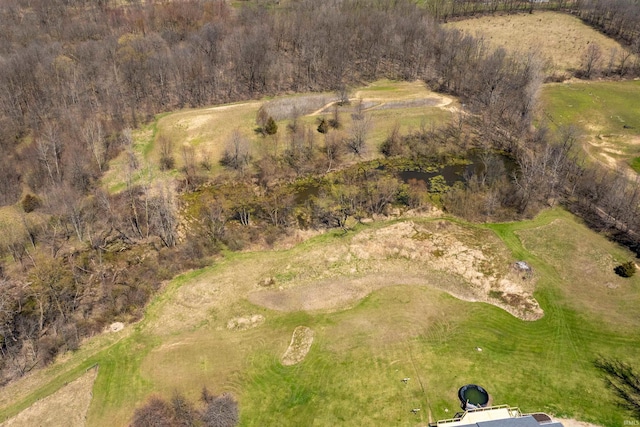 6891 E Hopewell Rd, Avilla, IN 46710 - drone / aerial view with view of golf course