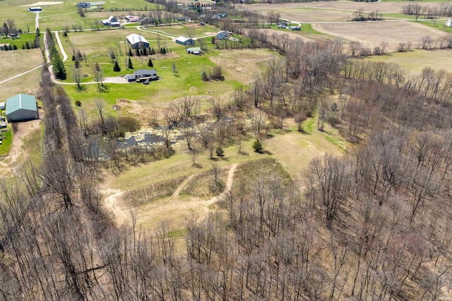 6891 E Hopewell Rd, Avilla, IN 46710 - birds eye view of property featuring a rural view