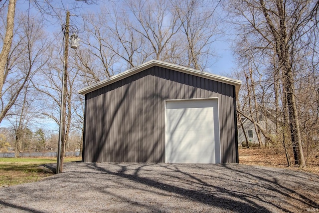 10510 E Orange St, Monterey, IN 46960 - detached garage featuring driveway