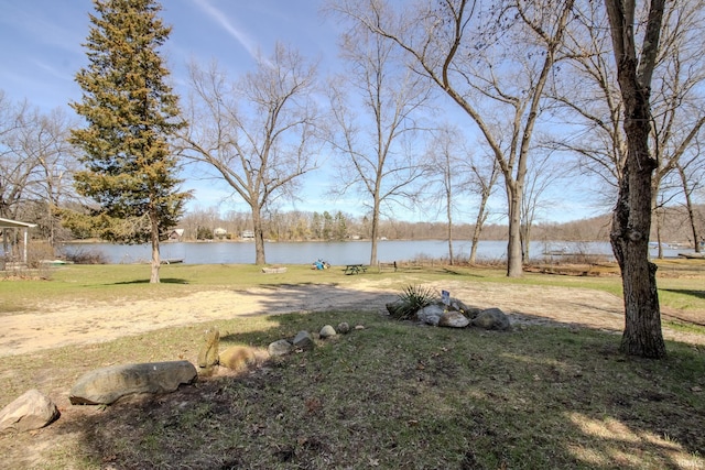 10510 E Orange St, Monterey, IN 46960 - view of yard with a water view