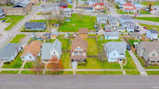 bird's eye view featuring a residential view
