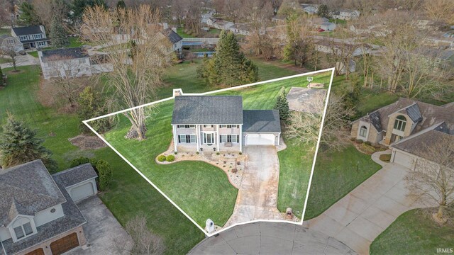 22486 Fireside Dr, Goshen, IN 46528 - drone / aerial view featuring a residential view