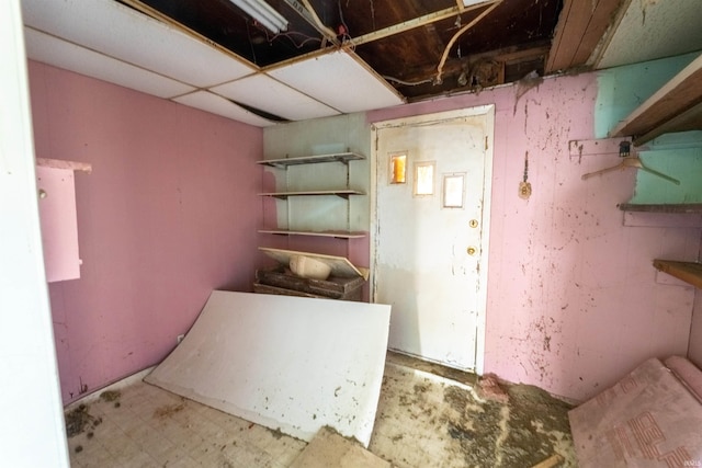 view of laundry area