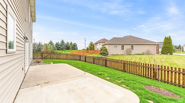 view of patio / terrace with a fenced backyard