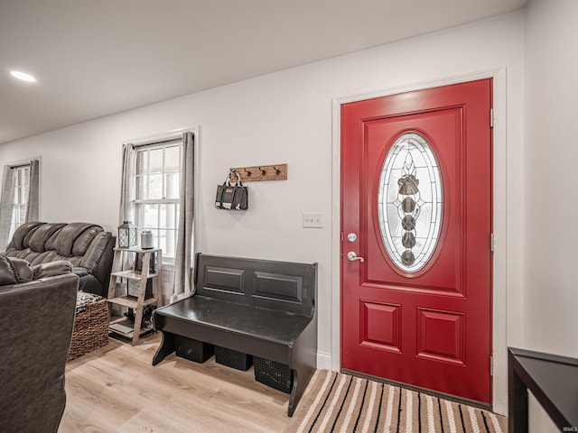 8013 Larch Ln, Evansville, IN 47710 - foyer with light wood-style floors