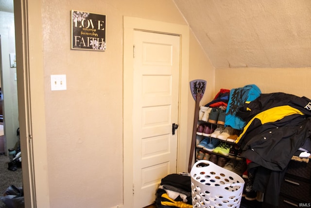 view of storage room