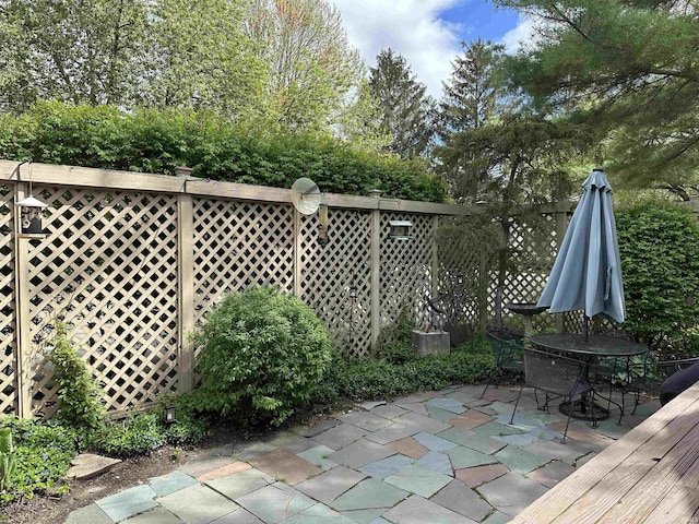 view of patio / terrace featuring outdoor dining area