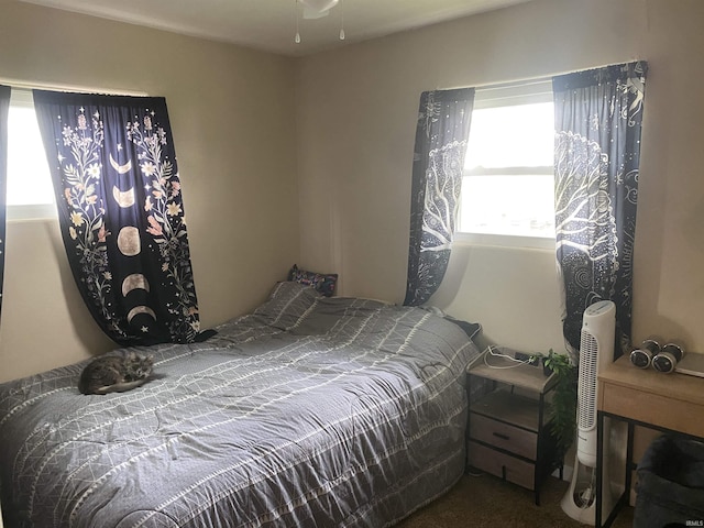 bedroom featuring carpet flooring