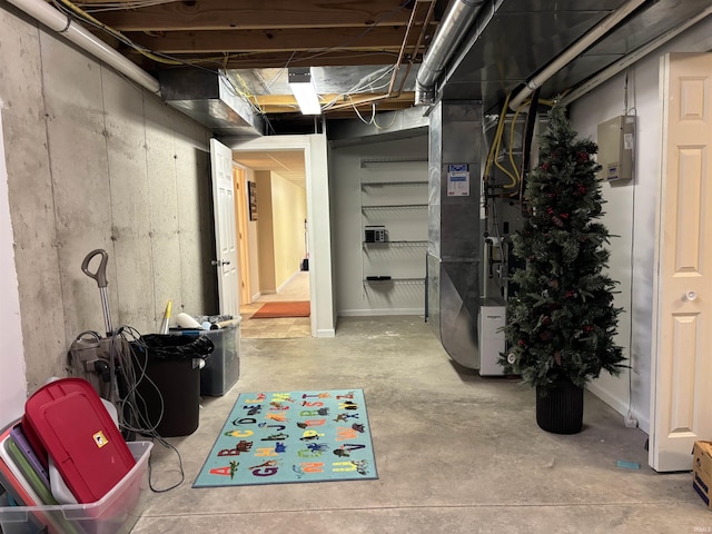 1807 Sterling Oaks Dr, Sellersburg, IN 47172 - unfinished below grade area with heating unit