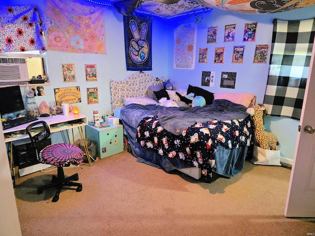 935 Fry Rd, Greenwood, IN 46142 - carpeted bedroom featuring a desk