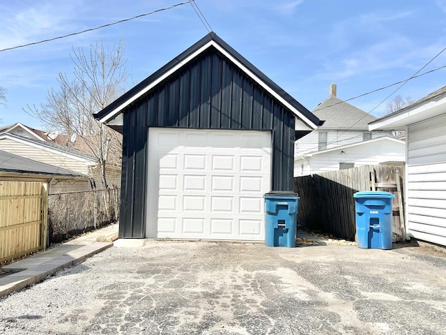 1505 High St, Logansport, IN 46947 - detached garage with fence and concrete driveway
