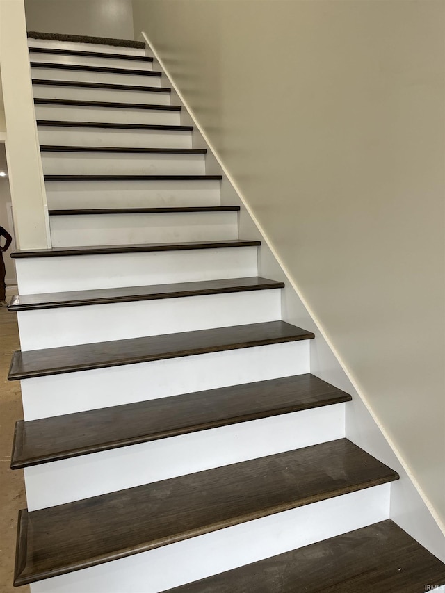 6021 Glencrest Ct, Newburgh, IN 47630 - staircase with wood finished floors