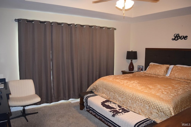 3201 Helmsford Ct, Evansville, IN 47715 - bedroom featuring a ceiling fan and carpet flooring