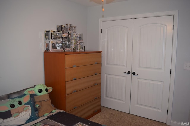 3201 Helmsford Ct, Evansville, IN 47715 - bedroom featuring carpet floors and a closet