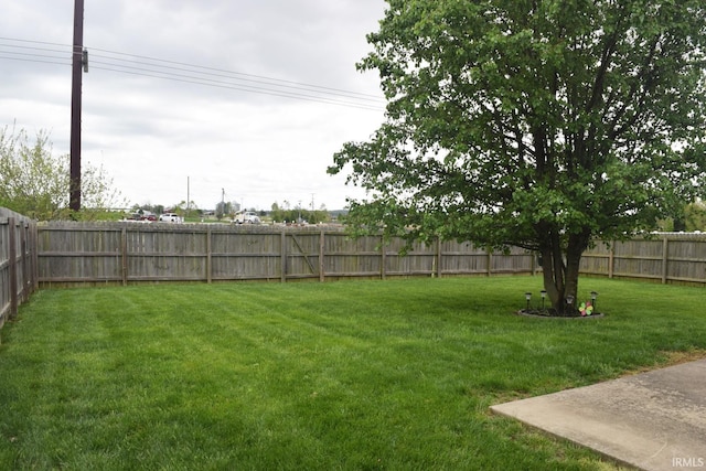 3201 Helmsford Ct, Evansville, IN 47715 - view of yard with a fenced backyard