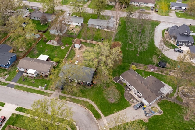 drone / aerial view featuring a residential view