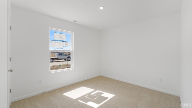 3353 Sika Trl, Waterloo, IN 46793 - carpeted spare room with baseboards and recessed lighting