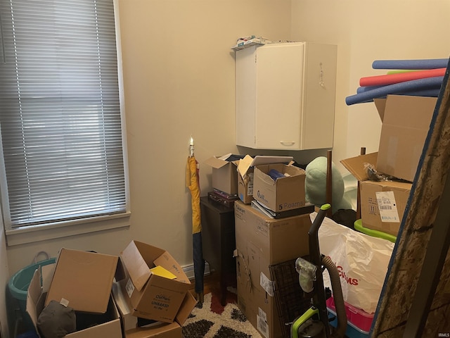 view of storage room