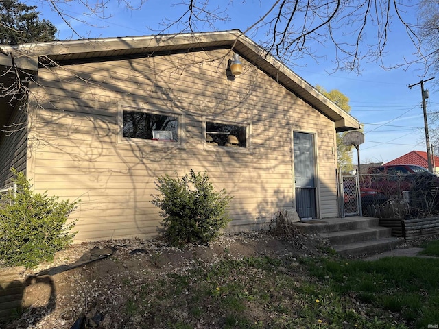 view of side of property