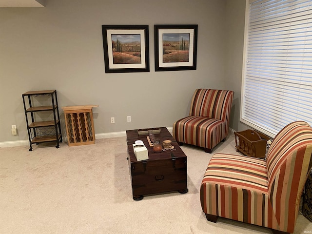 3201 E Kristen Ct, Bloomington, IN 47401 - sitting room featuring carpet flooring and baseboards