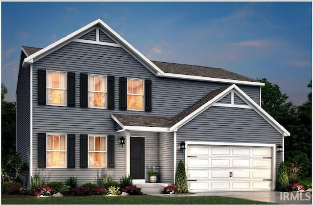 traditional-style home featuring driveway