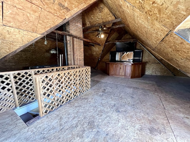 view of attic