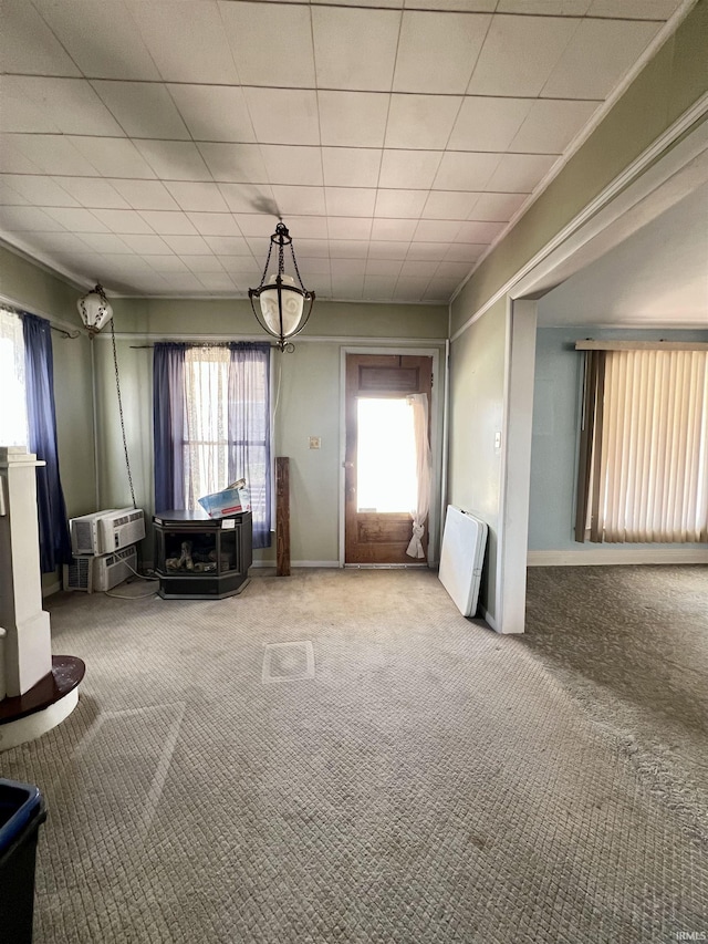 interior space featuring plenty of natural light and baseboards