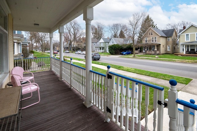 819 Columbia Ave, Fort Wayne, IN 46805 - deck with a residential view and covered porch