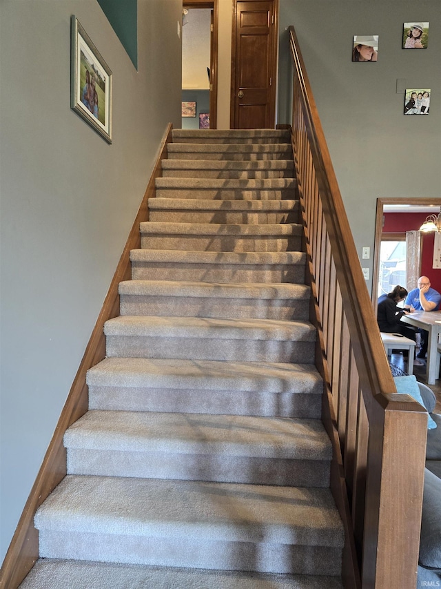 view of staircase