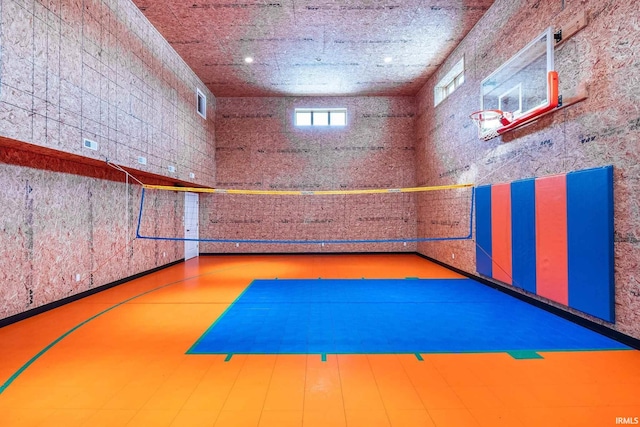 3018 Caradoza Cv, Fort Wayne, IN 46825 - view of basketball court with volleyball court and community basketball court