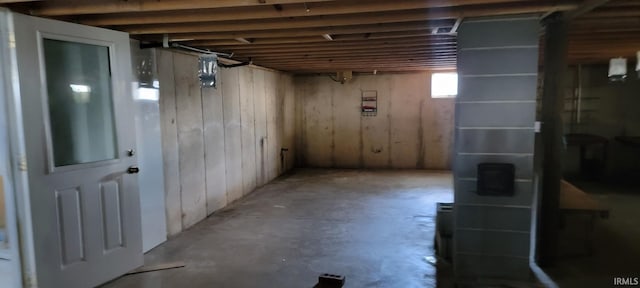 view of basement