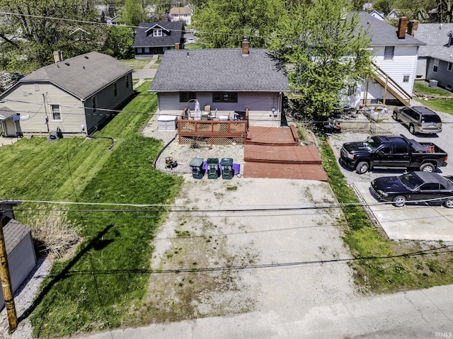 birds eye view of property featuring a residential view