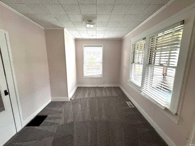 2747 Washington Ave, Bedford, IN 47421 - carpeted empty room with crown molding and baseboards