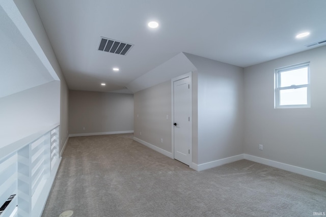 619 Sandringham Pass, Fort Wayne, IN 46845 - additional living space with visible vents, recessed lighting, and carpet flooring