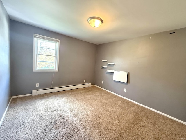 5126 Martinique Rd, Fort Wayne, IN 46815 - empty room with baseboards, carpet flooring, and a baseboard radiator