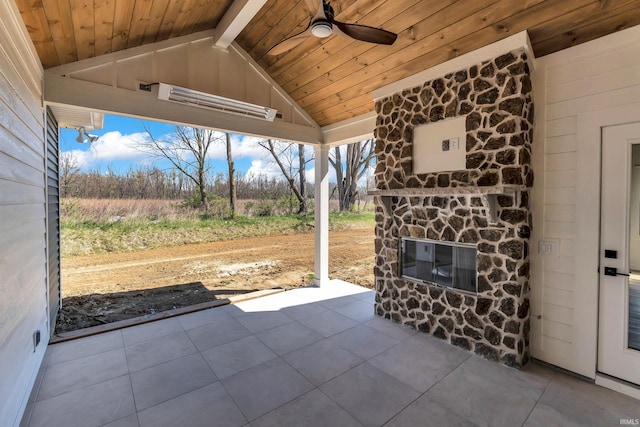 1152 Cascata Trl, Huntertown, IN 46748 - view of patio with a ceiling fan