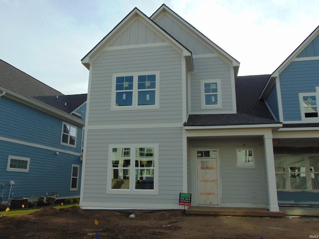 138 Parkerwood Ln, West Lafayette, IN 47906 - back of house with board and batten siding and roof with shingles