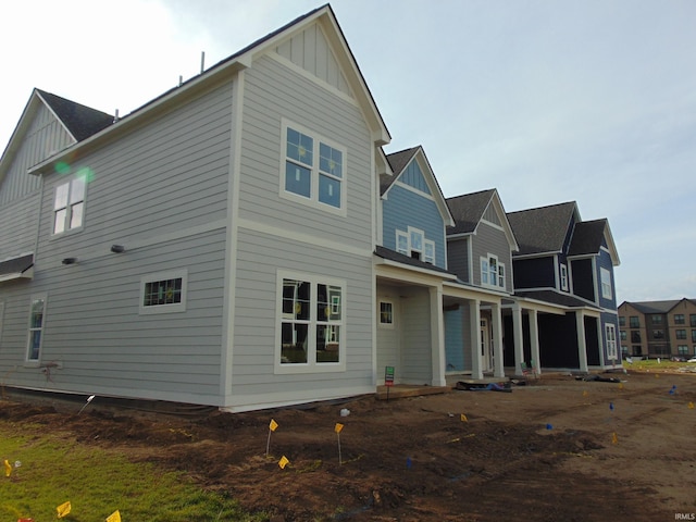 138 Parkerwood Ln, West Lafayette, IN 47906 - back of house featuring board and batten siding
