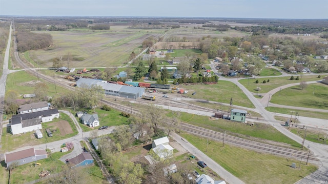 drone / aerial view featuring a rural view