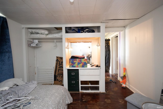 121 E Water St, Linden, IN 47955 - bedroom with a closet and wood finished floors