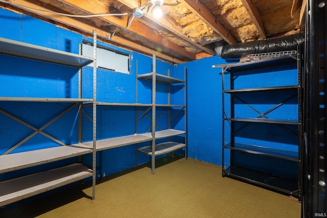 view of storage room