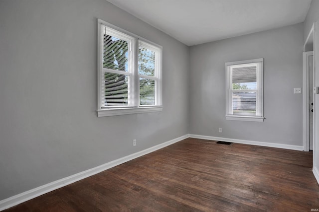 314 S Welworth Ave, Evansville, IN 47714 - empty room featuring baseboards, visible vents, and wood finished floors