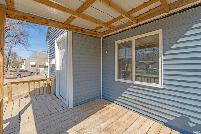 4121 Smith St, Fort Wayne, IN 46806 - view of wooden deck