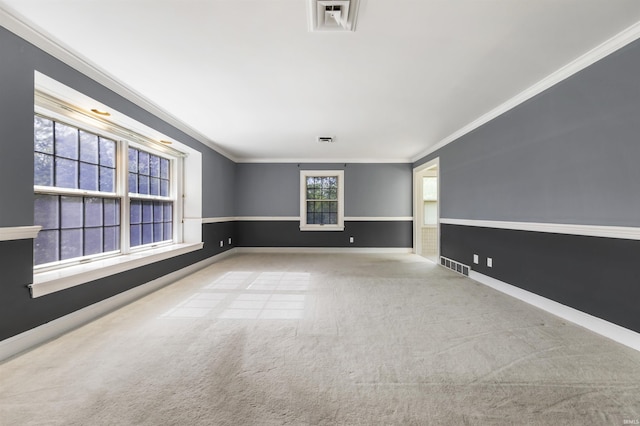 1711 Old Plank Rd, Newburgh, IN 47630 - empty room featuring crown molding, carpet flooring, and baseboards