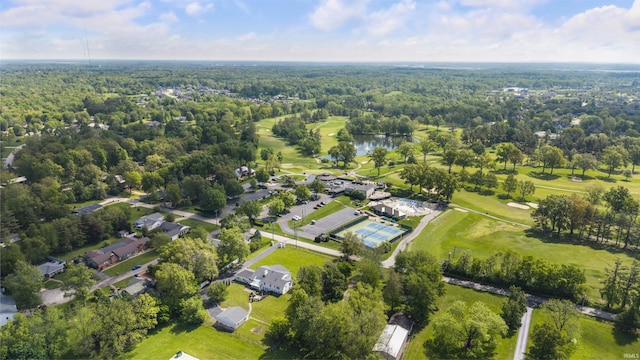 1711 Old Plank Rd, Newburgh, IN 47630 - aerial view of property's location with a large body of water, a forest, and a golf club
