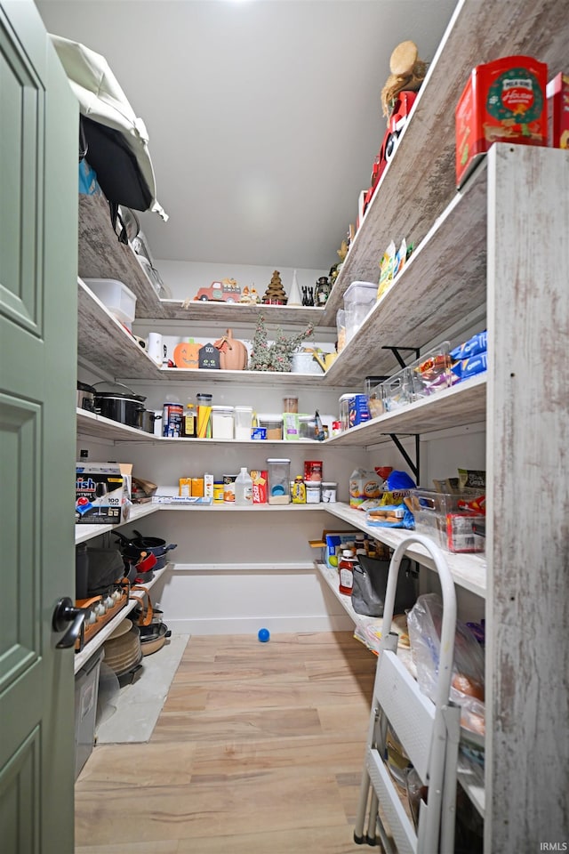 view of pantry